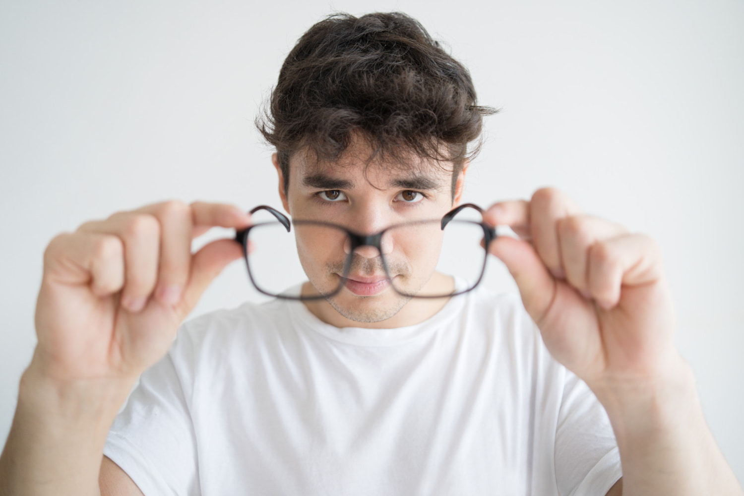 Patient experiencing blurred vision