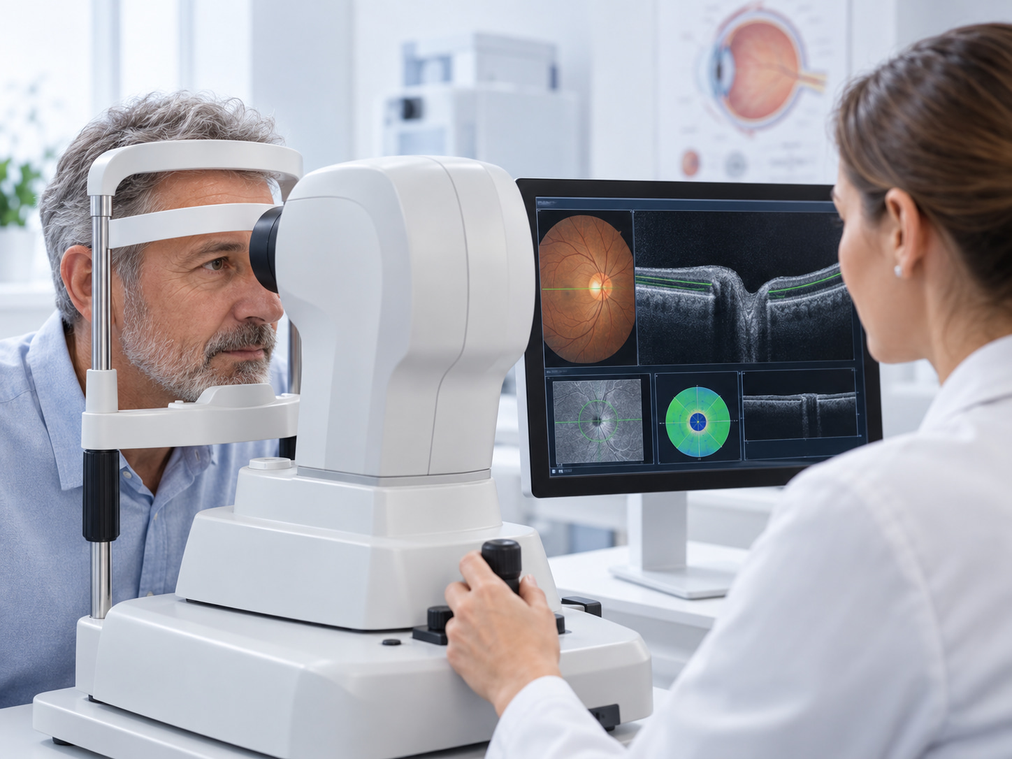 Optical coherence tomography diagnostic test at Centro Oftalmológico del Llano